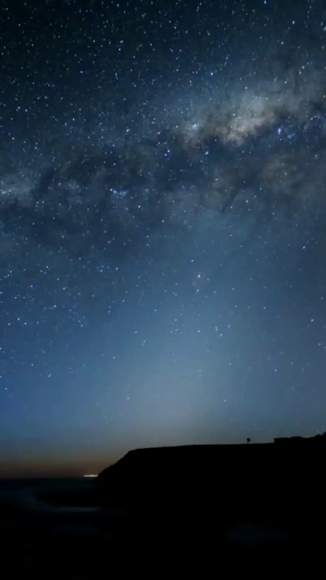 海洋夜晚的星空