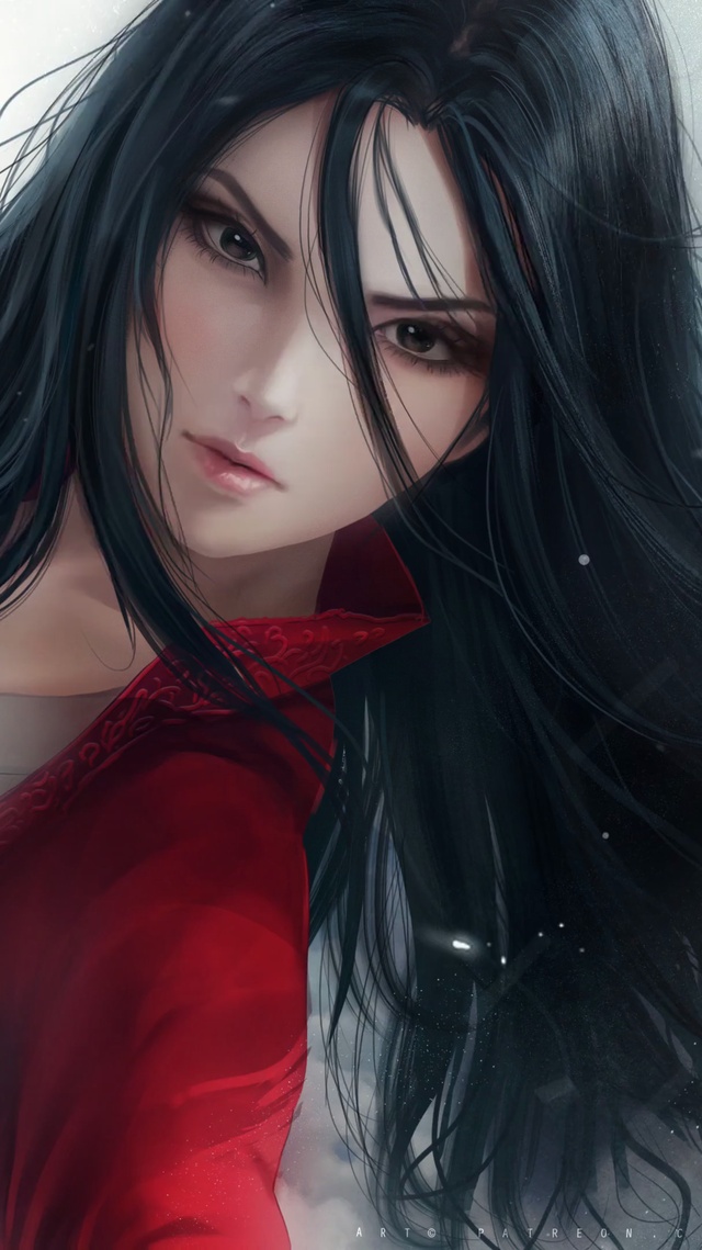 花木兰刘亦菲手绘版