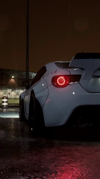 雨中汽车