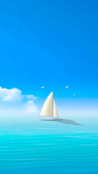 海上小舟