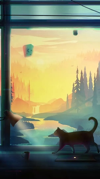 窗台小猫