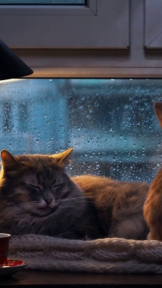 雨天猫咪温馨