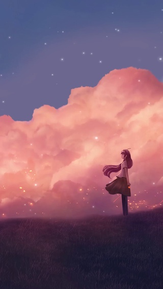 天空与少女