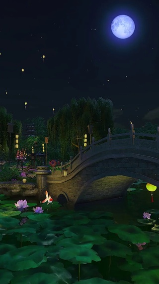 西湖夜桥