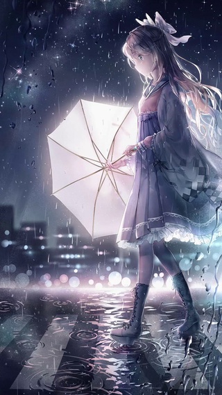 雨中少女