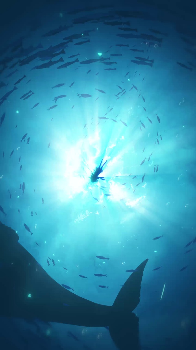 坠入深海窥视星辰手机壁纸