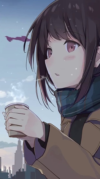 冬日少女咖啡