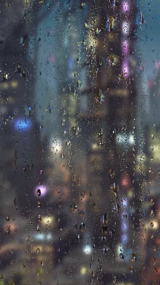 城市雨屏