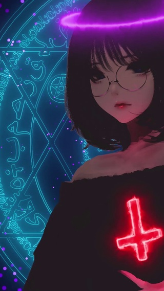 暗黑魔法无缝少女