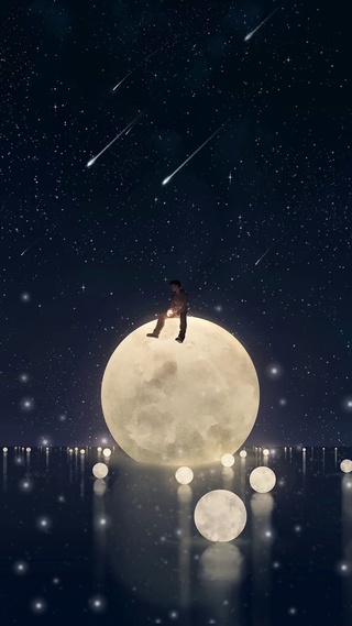 星空下的等待