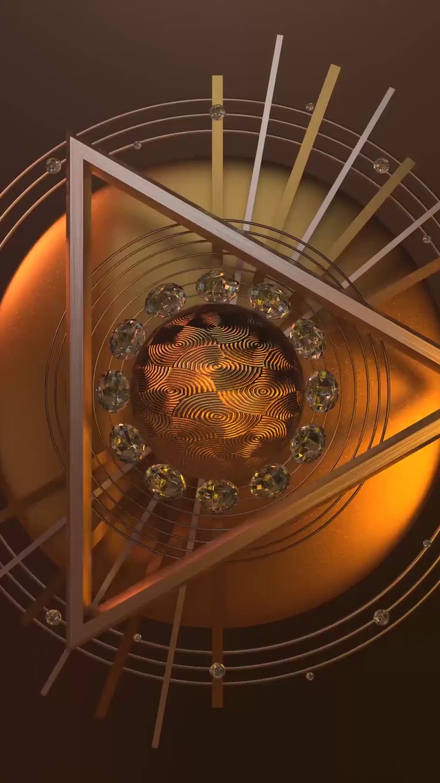 4K抽象金属可视化音乐