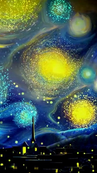 旋转的星空