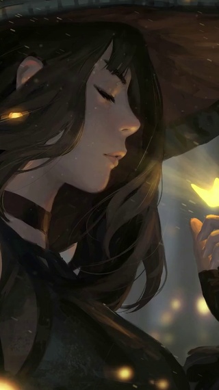 蝴蝶与少女