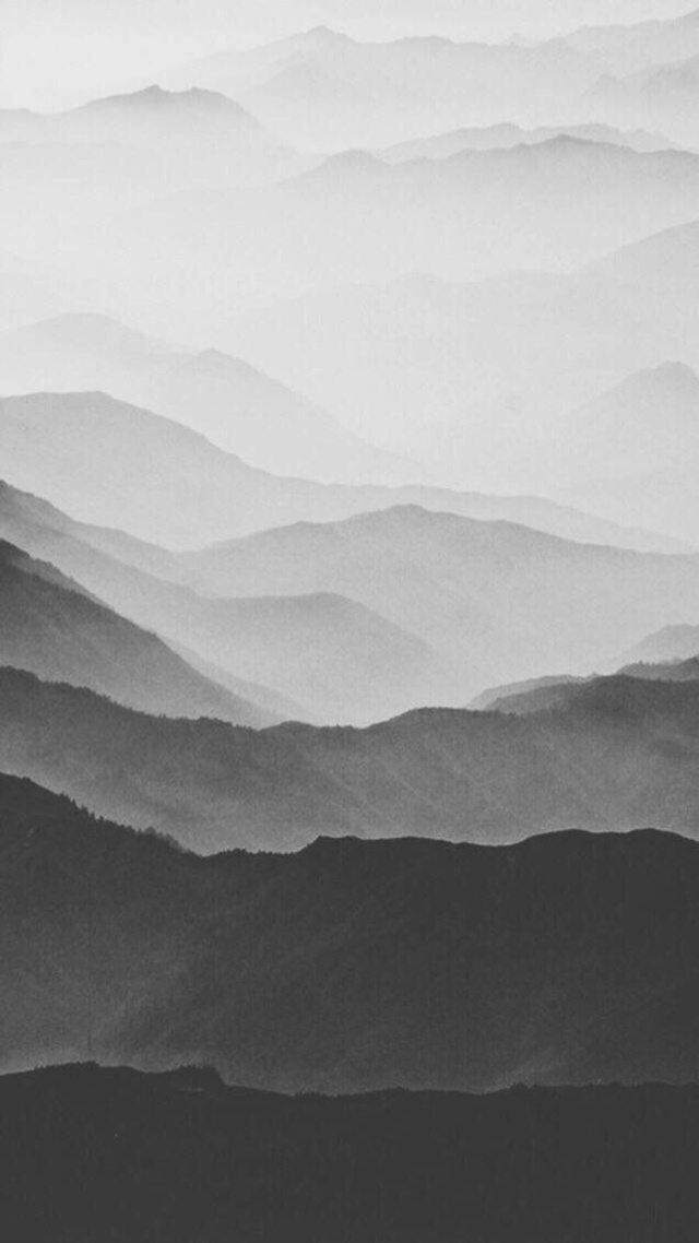 水墨风,山