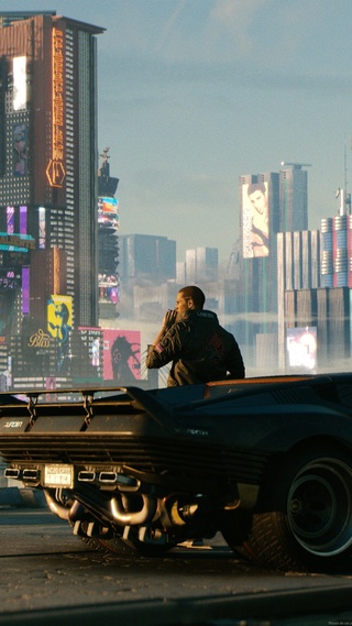 Cyberpunk 2077 4k 游戏壁纸壁纸聊天背景图 微信