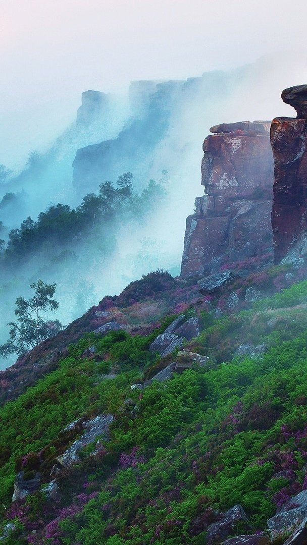 風景 自然景觀 濃霧 山脈 風景大片壁紙