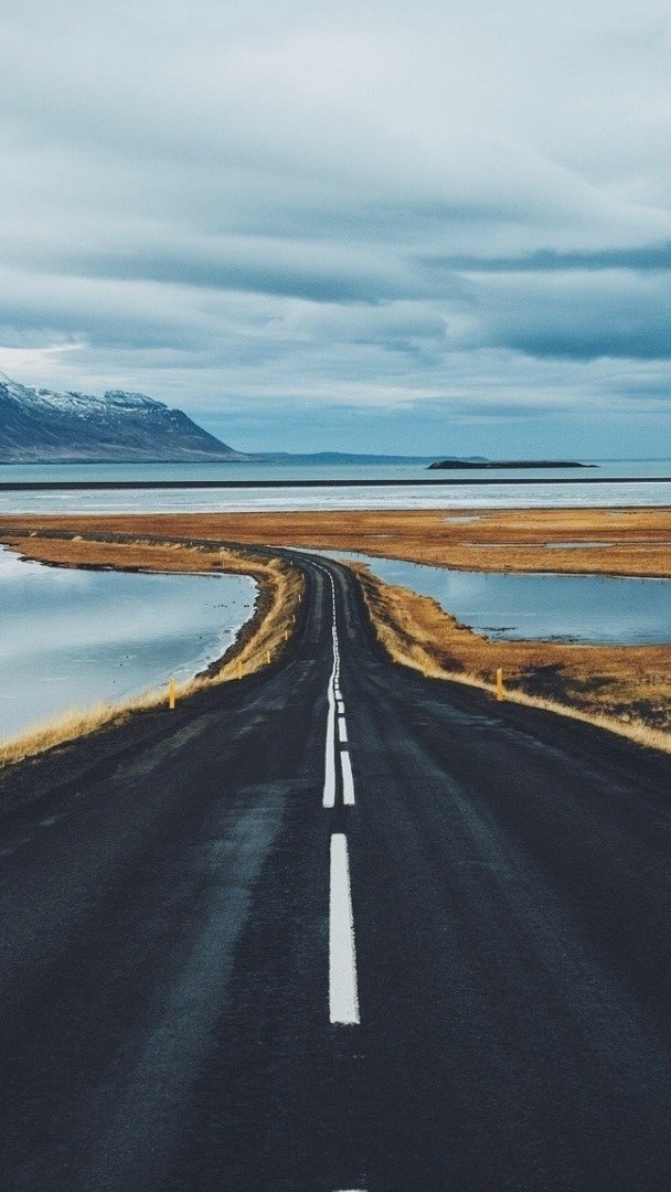 風景 自然景觀 公路 道路 草地 風景大片壁紙微信聊天背景超清