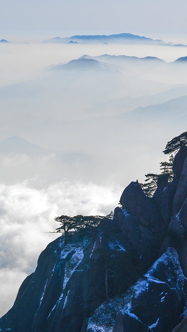 风景 风景名胜 安徽 黄山 风景大片壁纸微信背景壁纸