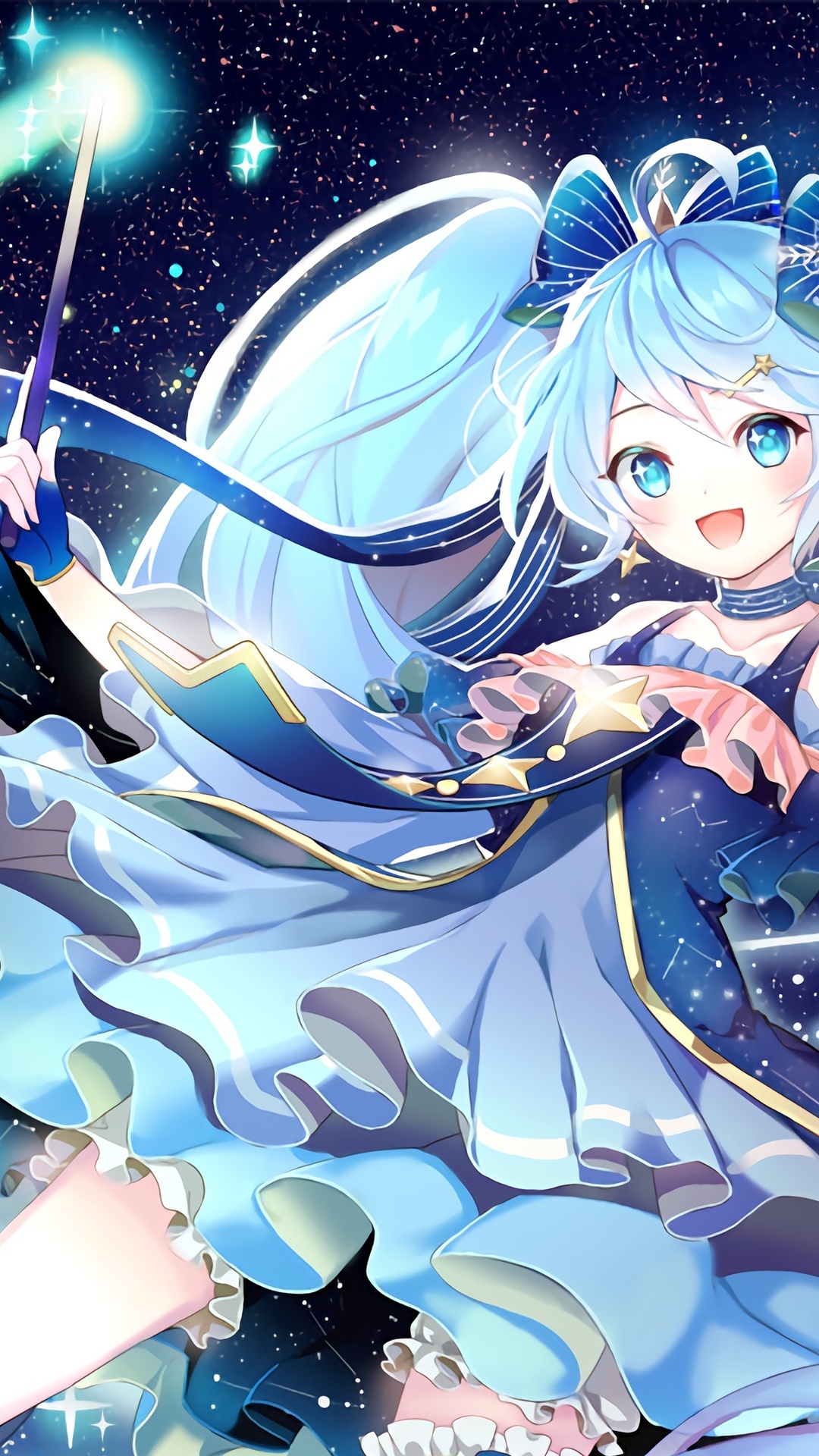 微信聊天专用图魔法少女 星空 初音未来 miku 4k动漫壁纸壁纸