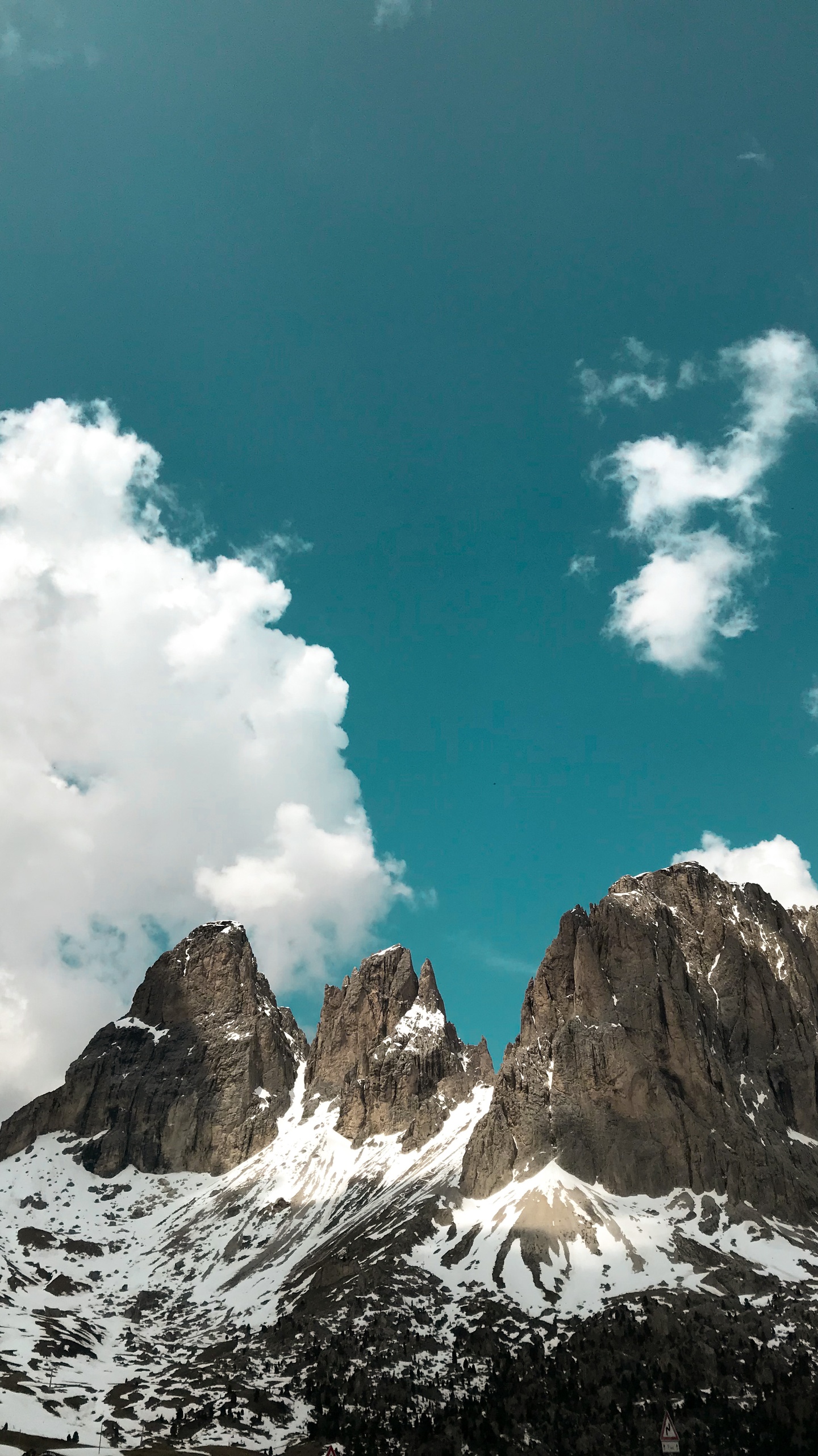 微信主題背景藍天白雲,山,自然景觀,壯闊,護眼