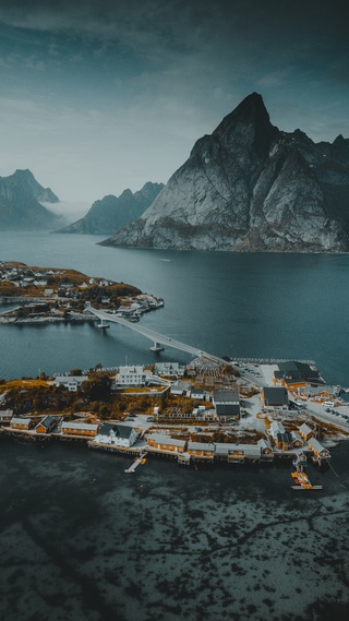 海洋,山,自然景观,壮阔