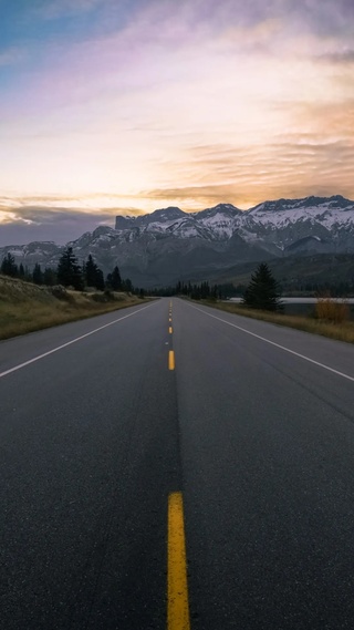 道路,山脉,天空