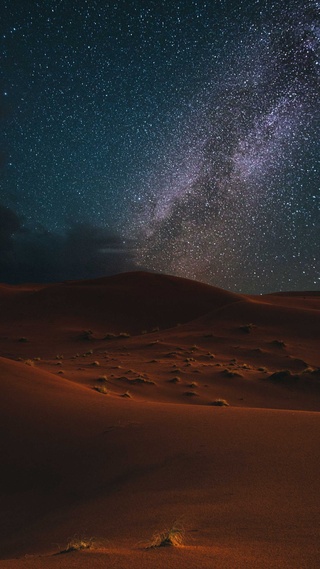 沙漠,星空