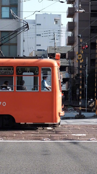 电车,城市风光