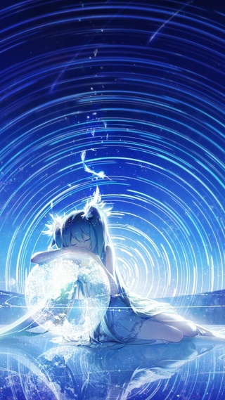 星空下的初音高清壁纸 初音未来壁纸