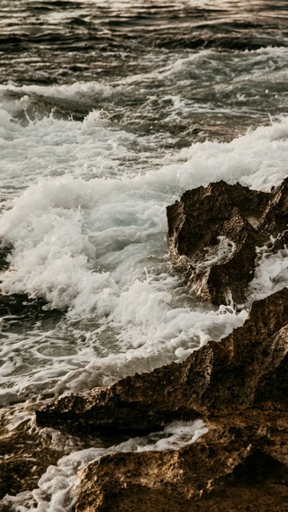 海浪,礁石,大海