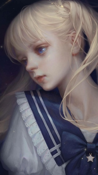 插画,美少女