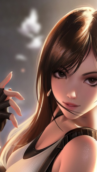 蒂法Tifa Lockhart 插画 绘画壁纸