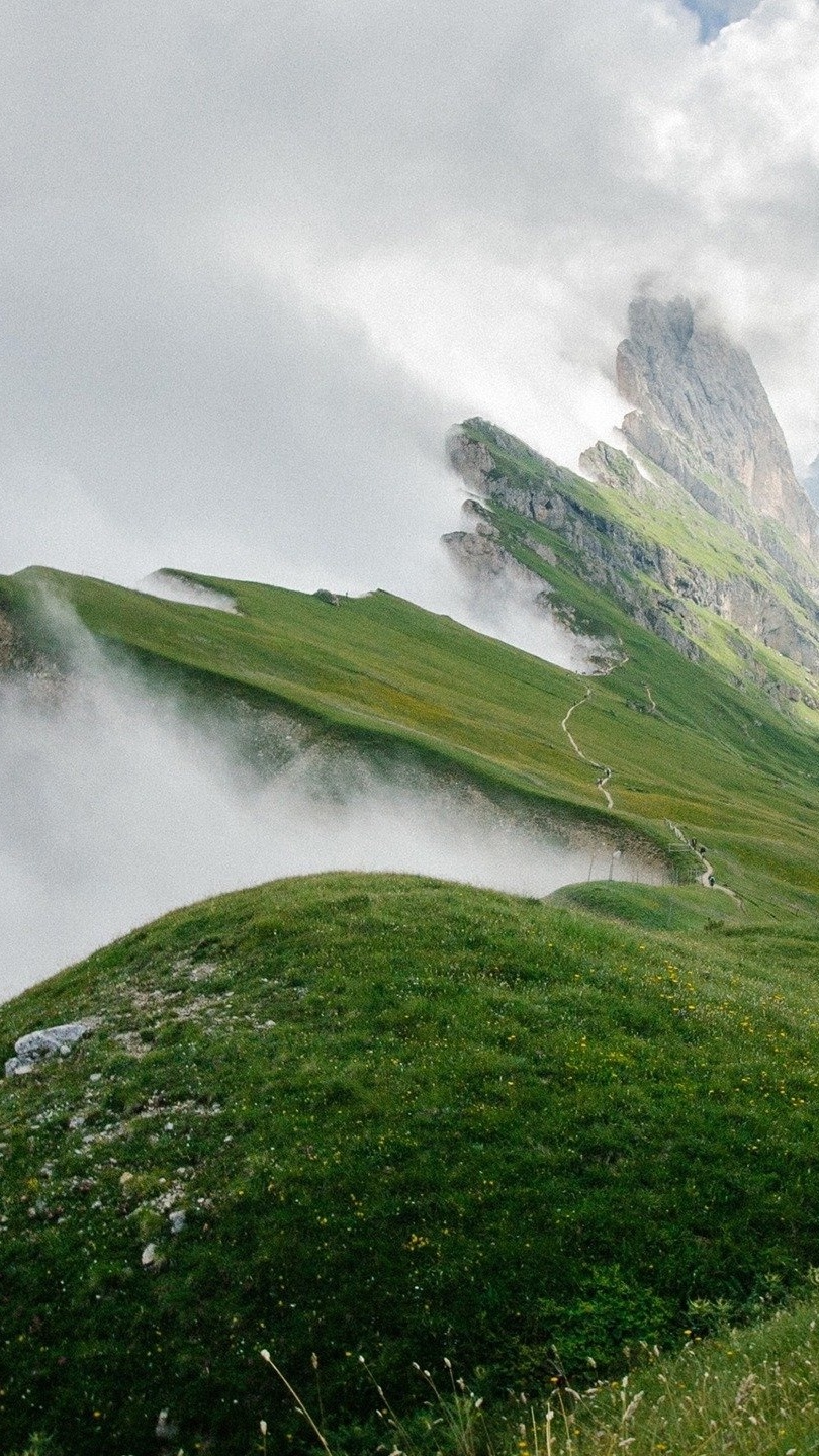 風景 自然景觀 山峰 雲霧 風景大片壁紙