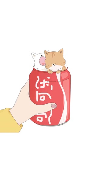 猫,插画,可爱