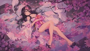 樱花和服少女