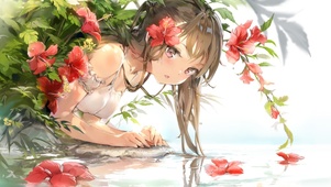 花与少女