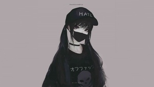 鸭舌帽少女