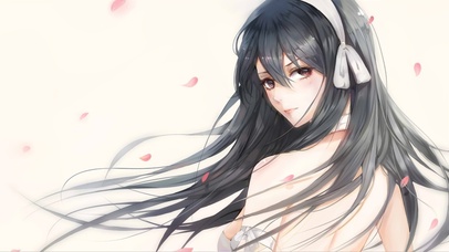 樱花黑发少女
