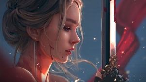 受伤少女
