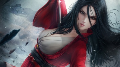 花木兰刘亦菲手绘版