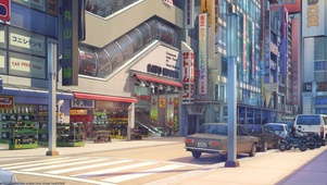 夕阳下的街道