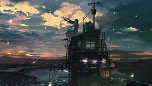 少女与观测台