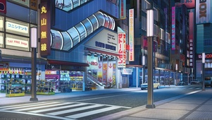 雨夜街道