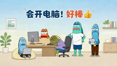 会开电脑的打工人日常