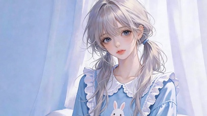 软萌双马尾女孩