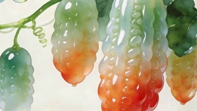 护眼苦瓜树带鱼屏