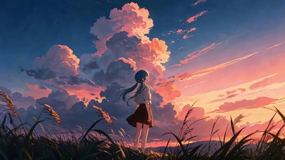 晚风遇晚霞