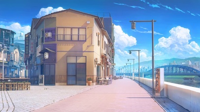 东京街路的晴天