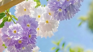 护眼花朵带鱼屏