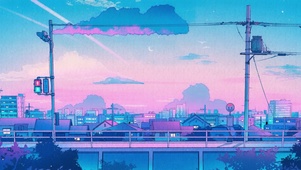 星霞下的情侣